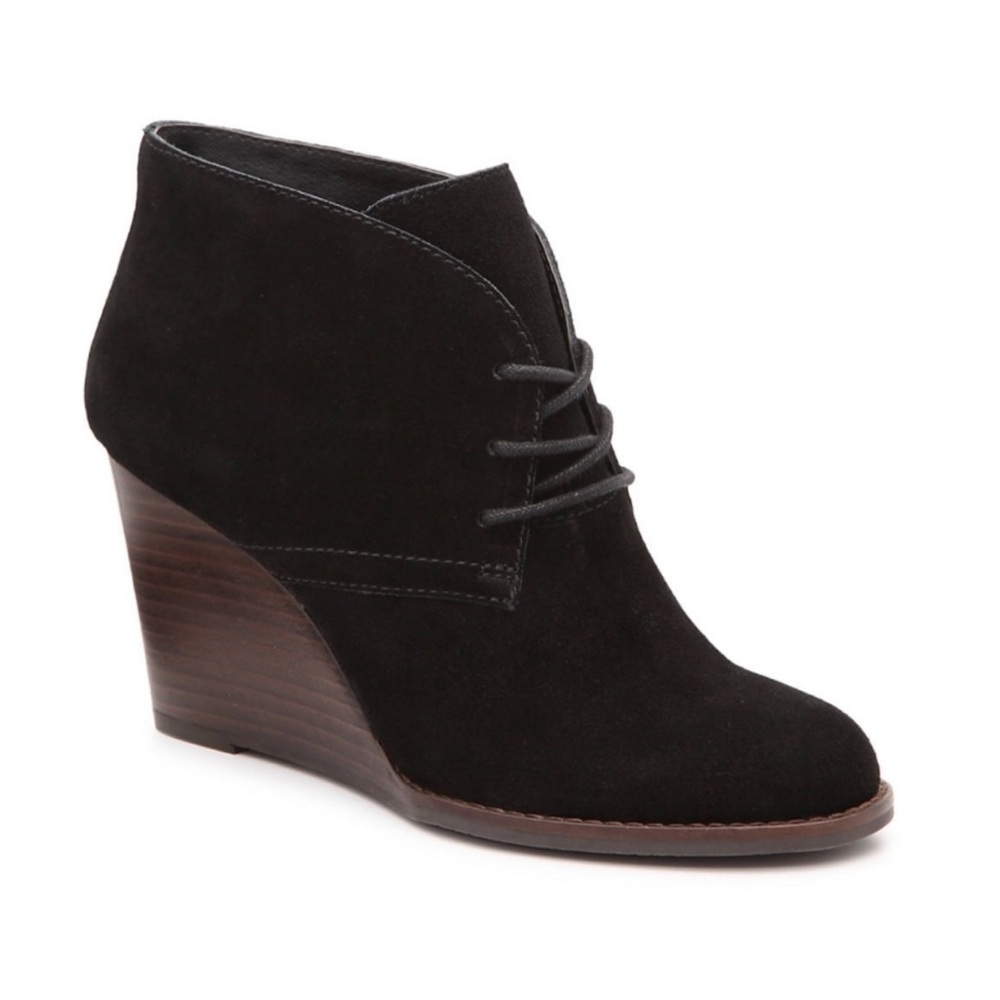 Lucky Brand Wedge Black Bootie size 9